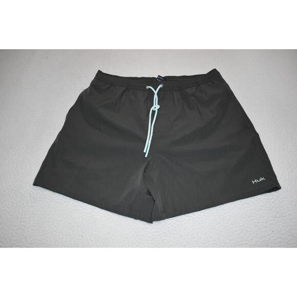 Huk Fishing Shorts Mens Size Large Camping Hiking Gray Performance Stretch - Picture 5 of 5